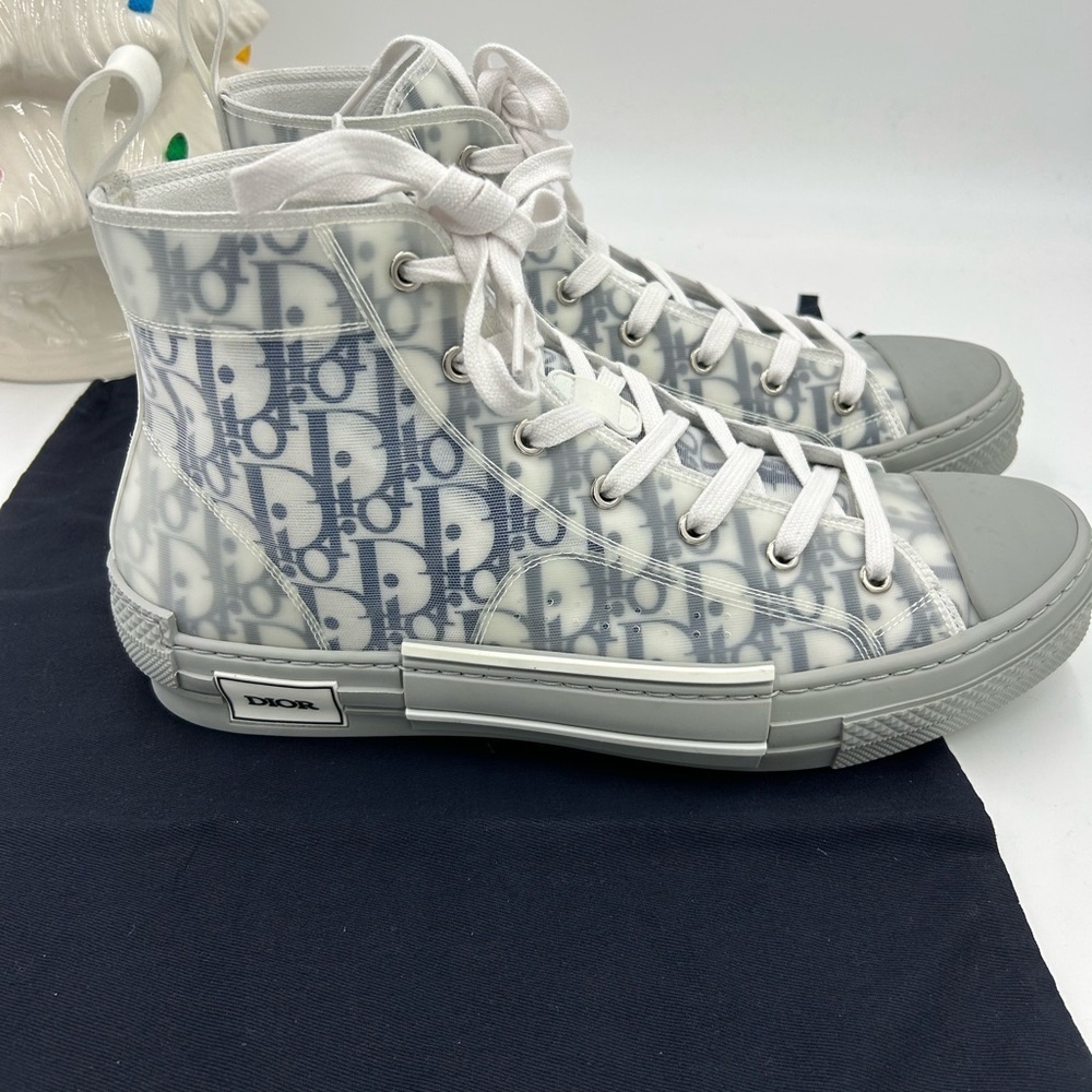 Men's Dior B 23 high top oblique sneakers size 44 made in Italy - Picture 13 of 13
